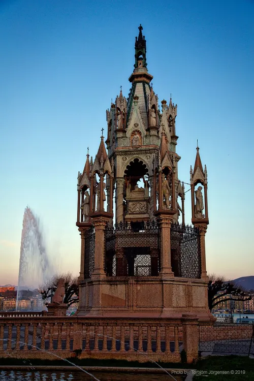 Brunswick Monument in Geneva, stop 10 on the self-guided walking tour