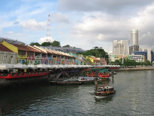 Clarke Quay in Singapur, Station 2 auf dem selbstgeführten Stadtrundgang