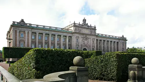 Riksdag Building in Stockholm, stop 2 on the self-guided walking tour