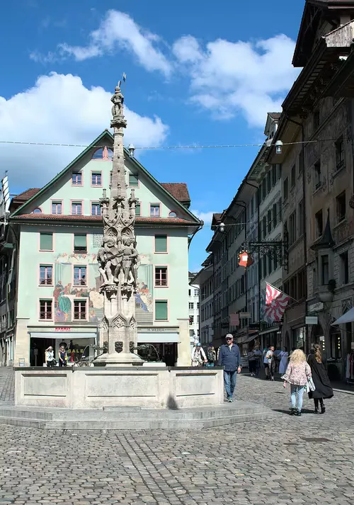 Weinmarkt in Luzern, Station 6 auf dem selbstgeführten Stadtrundgang