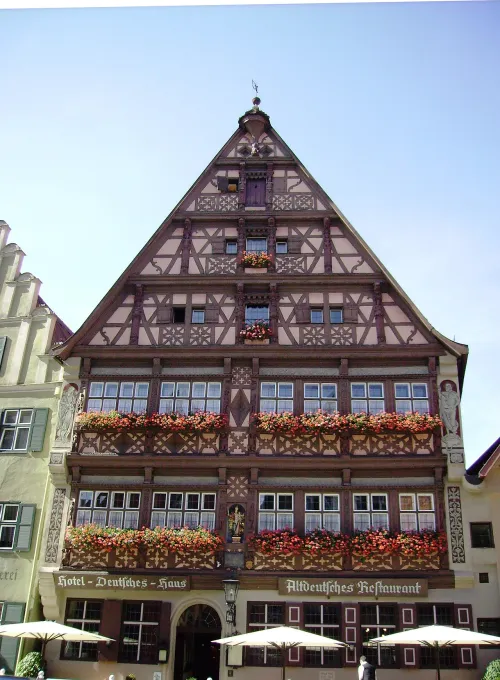 Deutsches Haus in Dinkelsbühl, Station 9 auf dem selbstgeführten Stadtrundgang