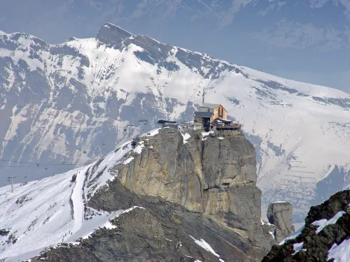 Station Birg (Thrill Walk + Skyline Walk) in Mürren, Station 6 auf dem selbstgeführten Stadtrundgang