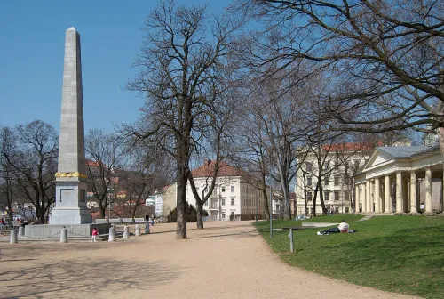 Denisovy sady in Brünn, Station 2 auf dem selbstgeführten Stadtrundgang