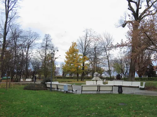 Park Południowy in Zoppot, Station 3 auf dem selbstgeführten Stadtrundgang