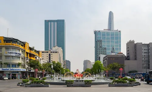 Đường Nguyễn Huệ in Ho-Chi-Minh-Stadt, Station 7 auf dem selbstgeführten Stadtrundgang