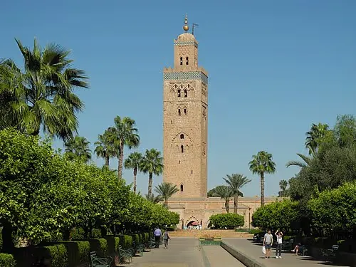 Koutoubia-Moschee in Marrakesch, Station 1 auf dem selbstgeführten Stadtrundgang