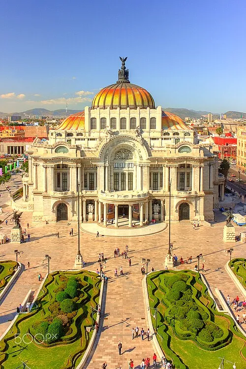 Palacio de Bellas Artes in Mexico City, stop 6 on the self-guided walking tour