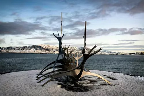 Sun Voyager in Reykjavik, stop 2 on the self-guided walking tour