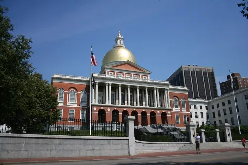 Massachusetts State House in Boston, stop 14 on the self-guided walking tour