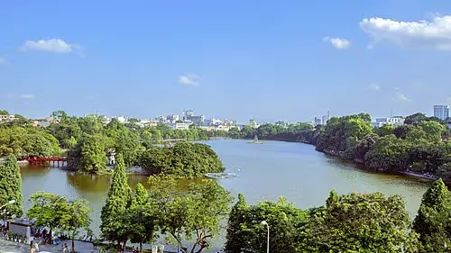 Hoan-Kiem-See in Hanoi, Station 1 auf dem selbstgeführten Stadtrundgang