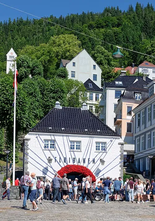Fløibanen in Bergen, stop 8 on the self-guided walking tour