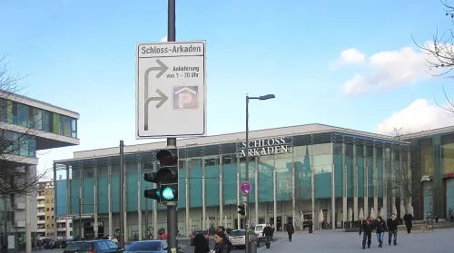 Schloss-Arkaden in Braunschweig, Station 6 auf dem selbstgeführten Stadtrundgang