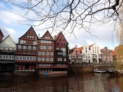 Am Stintmarkt 3-6 in Lüneburg, Station 6 auf dem selbstgeführten Stadtrundgang