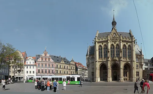 Fischmarkt in Erfurt, Station 7 auf dem selbstgeführten Stadtrundgang