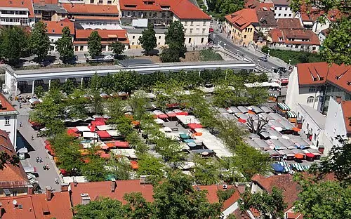Zentralmarkt Ljubljana, Station 3 auf dem selbstgeführten Stadtrundgang