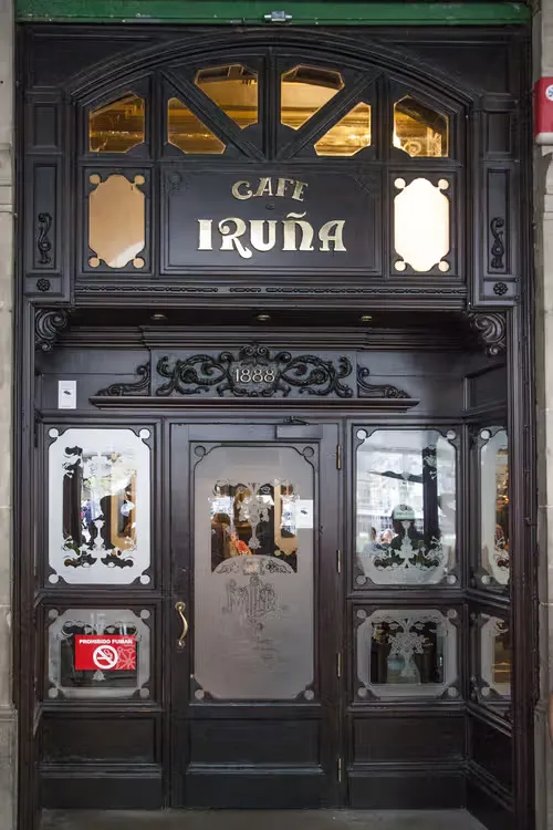 Café Iruña in Pamplona, Station 5 auf dem selbstgeführten Stadtrundgang