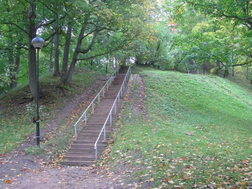 Toomemägi (Cathedral Hill) in Tartu, stop 4 on the self-guided walking tour