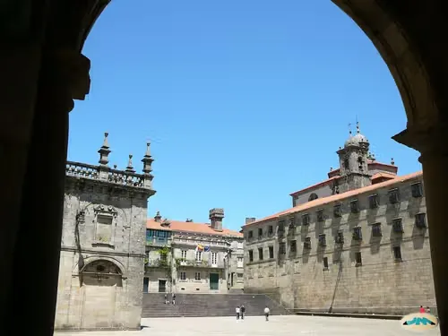 Praza da Quintana in Santiago de Compostela, stop 2 on the self-guided walking tour