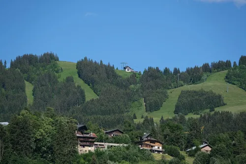 Télécabine du Mont d'Arbois in Megève, Station 5 auf dem selbstgeführten Stadtrundgang