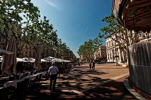 Place de l'Horloge in Avignon, Station 5 auf dem selbstgeführten Stadtrundgang