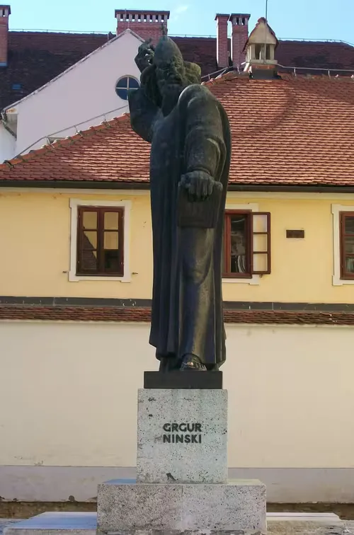 Gregory of Nin Statue in Split, stop 3 on the self-guided walking tour