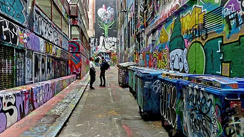 Hosier Lane in Melbourne, Station 5 auf dem selbstgeführten Stadtrundgang
