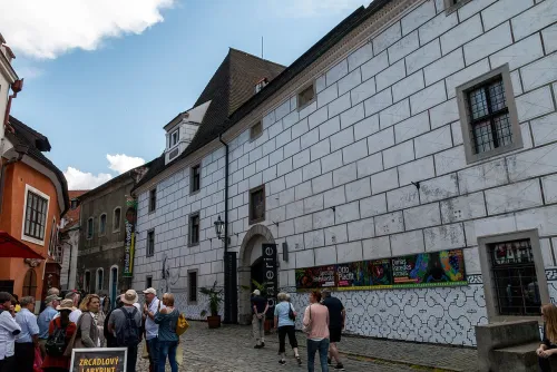 Egon Schiele Art Centrum in Český Krumlov, Station 6 auf dem selbstgeführten Stadtrundgang