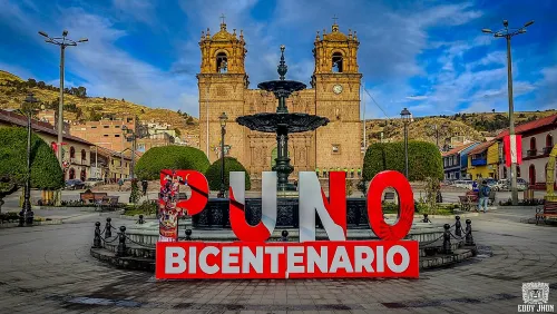 Plaza de Armas de Puno, Station 1 auf dem selbstgeführten Stadtrundgang