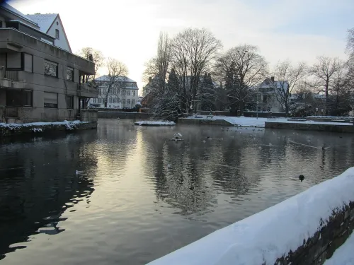 Großer Teich in Soest, Station 5 auf dem selbstgeführten Stadtrundgang