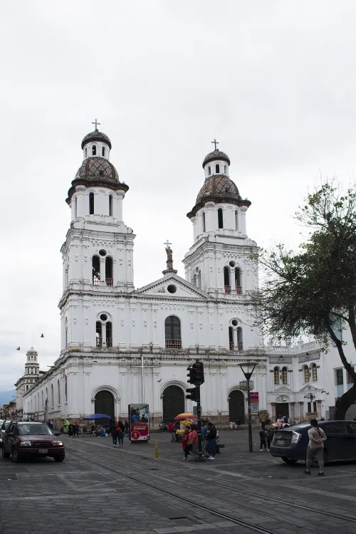 Iglesia de Santo Domingo in Cuenca, Ecuador, stop 3 on the self-guided walking tour