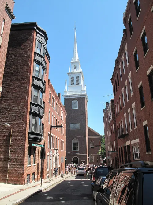 Old North Church in Boston, stop 10 on the self-guided walking tour