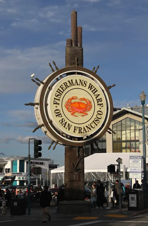 Fisherman's Wharf in San Francisco, Station 1 auf dem selbstgeführten Stadtrundgang