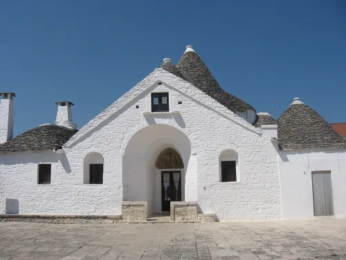 Trullo sovrano in Alberobello, Station 1 auf dem selbstgeführten Stadtrundgang