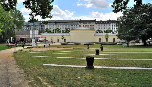 Elisengarten in Aachen, Station 11 auf dem selbstgeführten Stadtrundgang