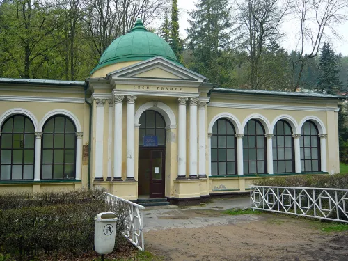 Waldquelle in Marienbad, Station 6 auf dem selbstgeführten Stadtrundgang