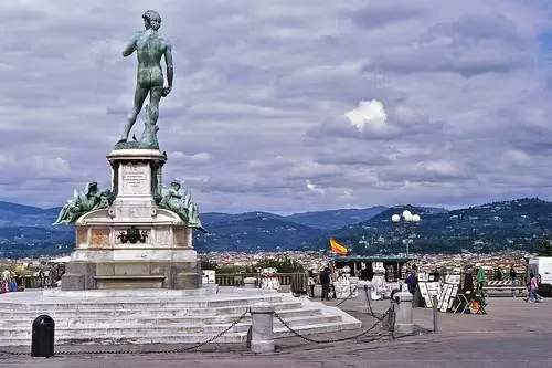 Piazzale Michelangelo in Florenz, Station 15 auf dem selbstgeführten Stadtrundgang