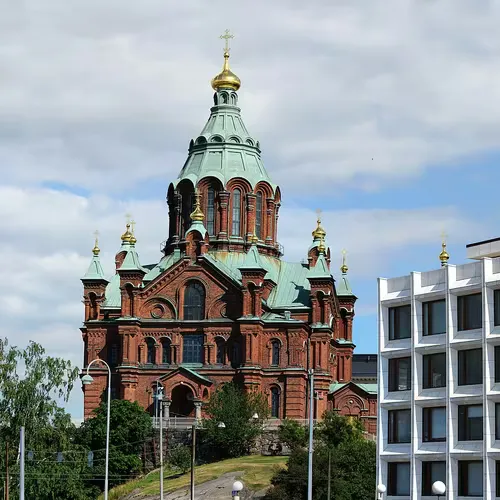 Uspenski Cathedral in Helsinki, stop 5 on the self-guided walking tour
