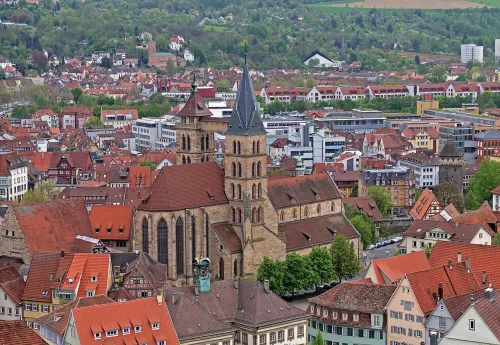 Stadtkirche St. Dionys in Esslingen am Neckar, Station 6 auf dem selbstgeführten Stadtrundgang