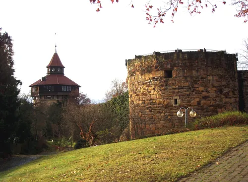 Esslinger Burg in Esslingen am Neckar, Station 3 auf dem selbstgeführten Stadtrundgang