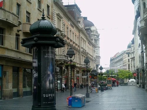Knez Mihailova Street in Belgrade, stop 7 on the self-guided walking tour