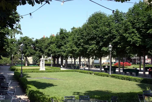 Münsterplattform in Bern, Station 8 auf dem selbstgeführten Stadtrundgang