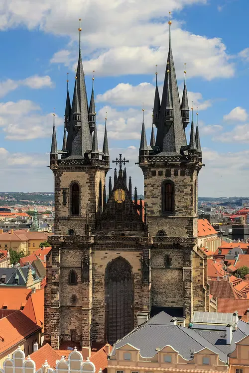 Teynkirche in Prag, Station 12 auf dem selbstgeführten Stadtrundgang