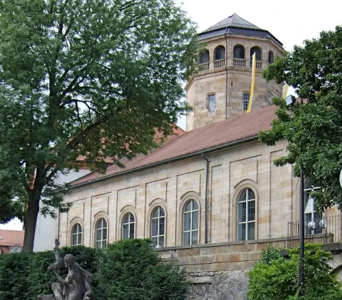 Schlosskirche in Bayreuth, stop 6 on the self-guided walking tour