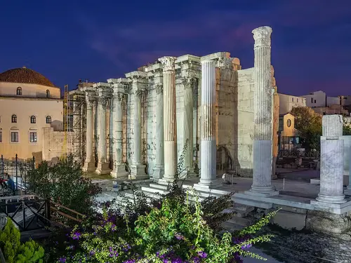 Hadrian's Library in Athens, stop 2 on the self-guided walking tour