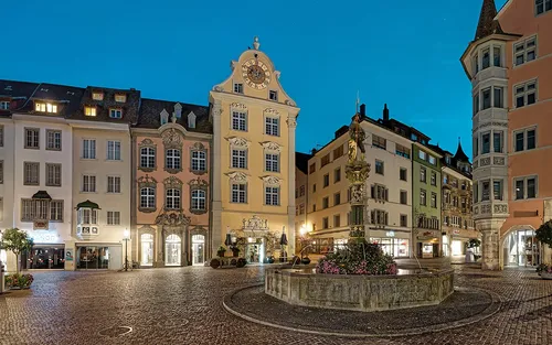 Fronwagplatz in Schaffhausen, Station 11 auf dem selbstgeführten Stadtrundgang