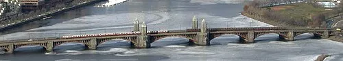 Cambridge Bridge in Boston, stop 7 on the self-guided walking tour