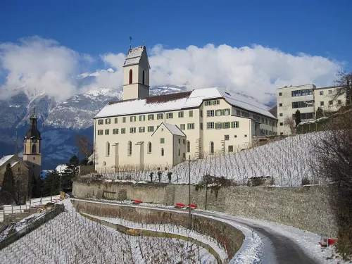 St. Luzius Church, stop 5 on the self-guided walking tour