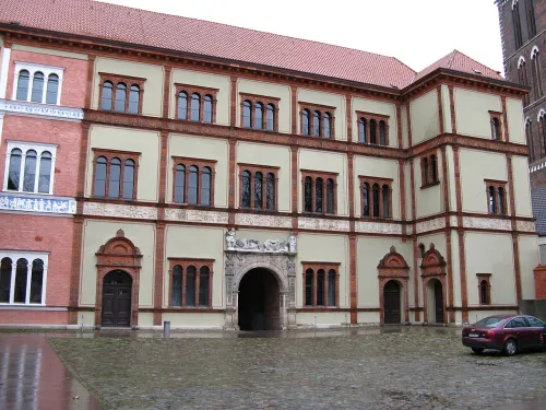 Fürstenhof in Wismar, stop 6 on the self-guided walking tour