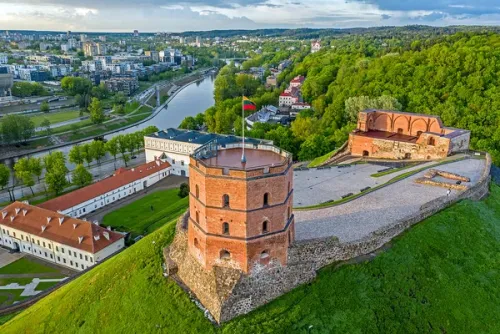 Gediminas-Turm in Vilnius, Station 6 auf dem selbstgeführten Stadtrundgang