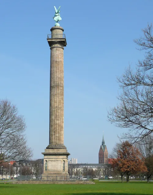 Waterloo Column in Hanover, stop 8 on the self-guided walking tour